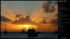 Ships and Sunset