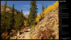 Trail from the Loch at Rocky Mountains