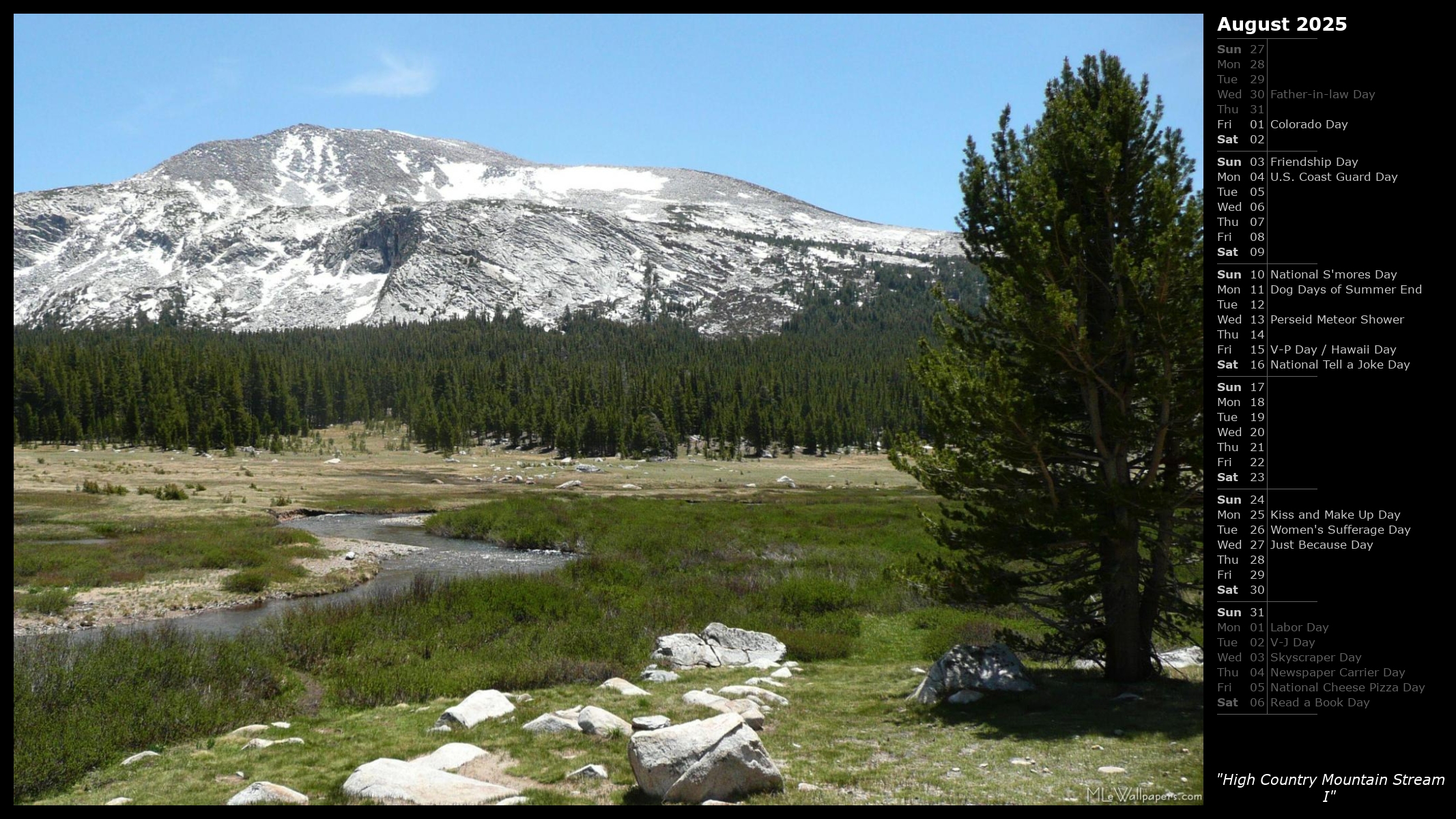 Mlewallpapers Com High Country Mountain Stream I Calendar Images, Photos, Reviews