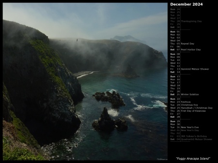 Foggy Anacapa Island