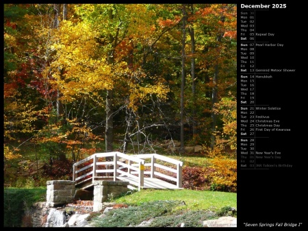 Seven Springs Fall Bridge I