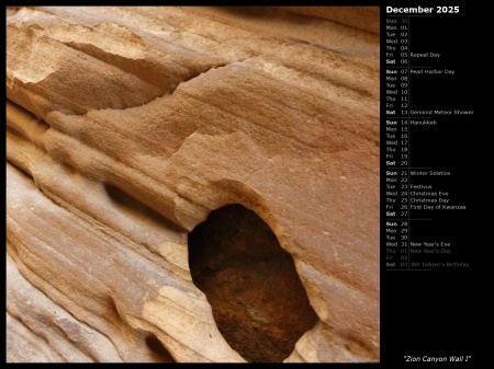 Zion Canyon Wall I