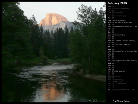 Half Dome Sunset