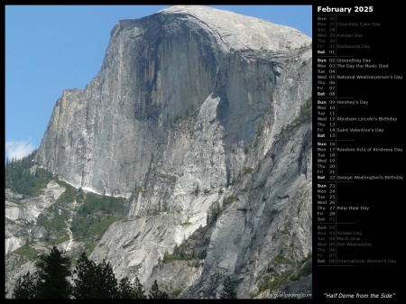 Half Dome from the Side