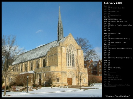 Harbison Chapel in Winter