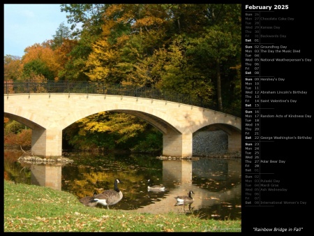 Rainbow Bridge in Fall