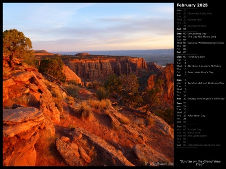 Sunrise on the Grand View Trail