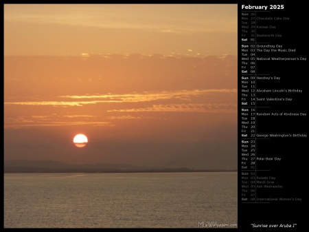 Sunrise over Aruba I