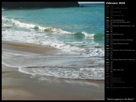 Waves Lapping on the Beach