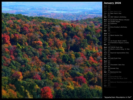 Appalachian Mountains in Fall