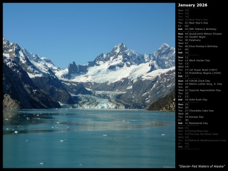 Glacier-Fed Waters of Alaska