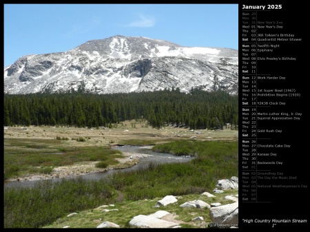 High Country Mountain Stream I