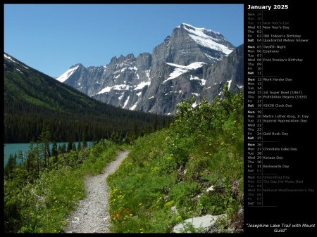 Josephine Lake Trail with Mount Guild