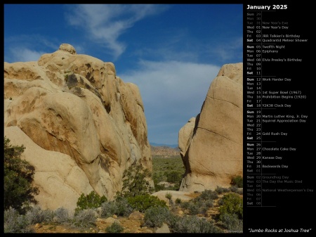 Jumbo Rocks at Joshua Tree