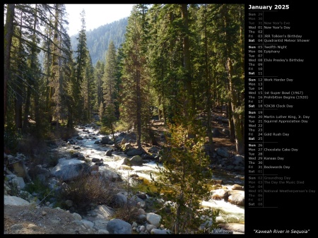 Kaweah River in Sequoia