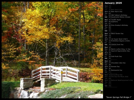 Seven Springs Fall Bridge I