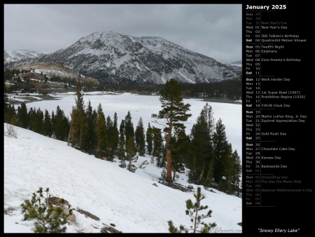 Snowy Ellery Lake