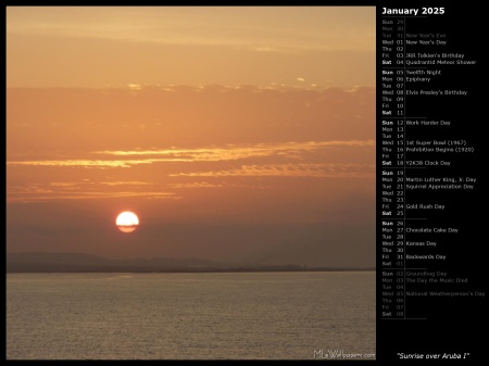 Sunrise over Aruba I