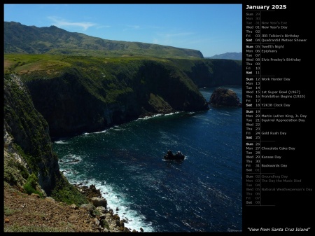 View from Santa Cruz Island