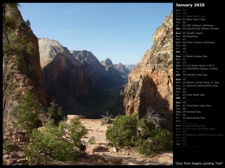 Zion from Angels Landing Trail