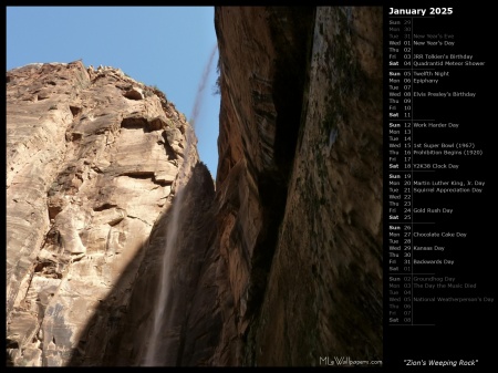 Zion's Weeping Rock