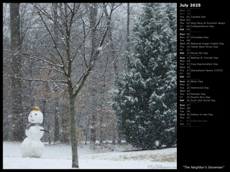 The Neighbor's Snowman