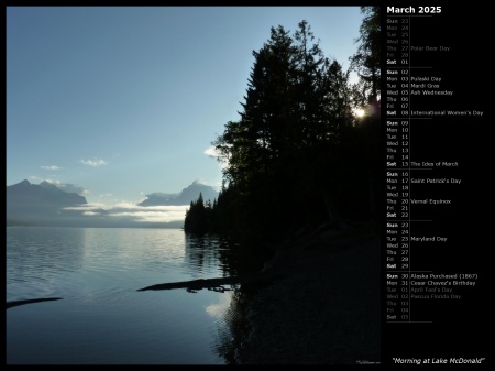 Morning at Lake McDonald