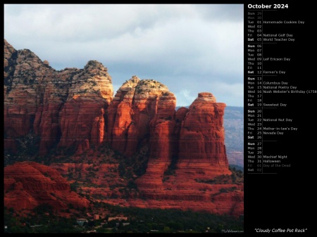 Cloudy Coffee Pot Rock