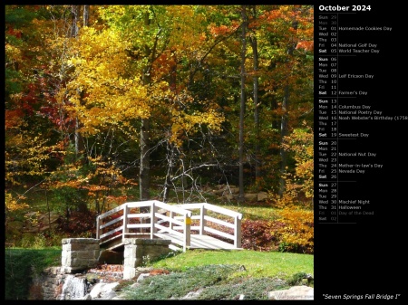 Seven Springs Fall Bridge I