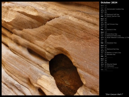 Zion Canyon Wall I