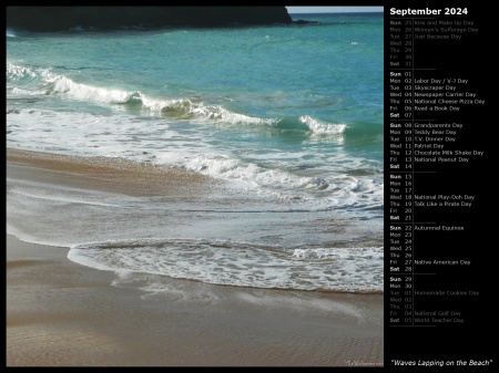 Waves Lapping on the Beach