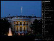 Christmas White House at Night