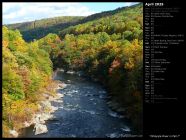 Ohiopyle River in Fall I