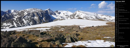 Snow Melting on the Rocky Mountains