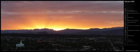 Sunrise over St. George