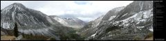 Driving Through the Snowy Sierra Nevada Mountains