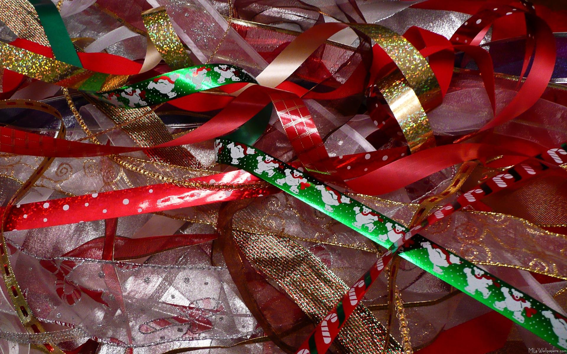 MLeWallpapers.com - Christmas Ribbons